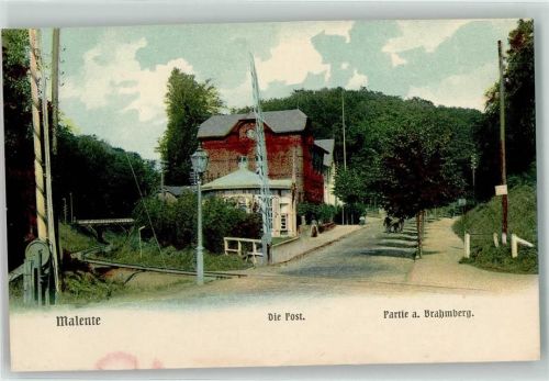 Malente am Brahmberg die Post Bahnlinie