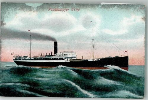 1908 Postdampfer Esne 1929 vor Praia gestrandet