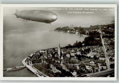 Friedrichshafen LZ 127 Fliegeraufnahme Strähle Nr. 8978