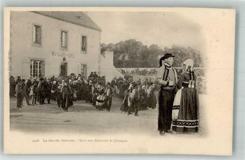 Quimper Tracht Tanz La Gavotte Bretonne