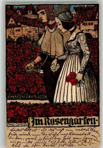 1899 Im Rosengarten + Adelskorrespondenz