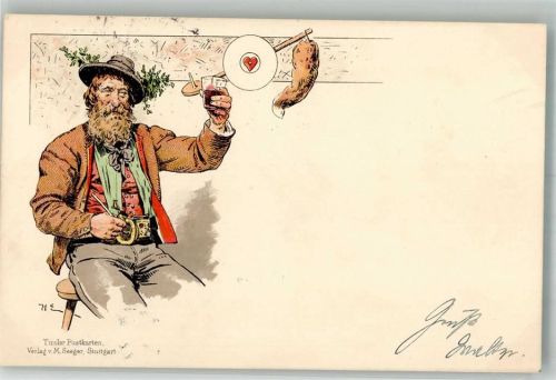 1898 Tiroler Postkarten Fuchsschwanz Verlag Seeger + Adelskorrespondenz