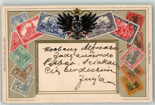 1905 Deutsches Reich Philatelie Ansichtskarte Passepartout