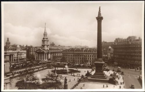 um 1930 London, -Trafalgar Square-
