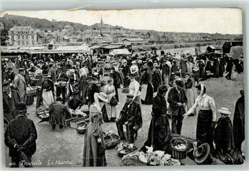 Trouville der Markt Marktszene