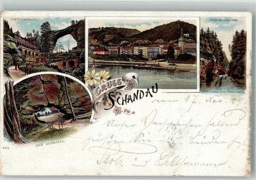 Bad Schandau 1899 Der Kuhstall Prebischtor Edmundsklamm