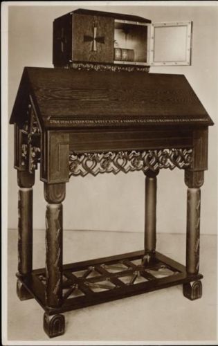 01662 O8250 Meißen 1907 - Meißen, Sachsen: Schrein v. Prof. E. P. Börner, gestiftet von Hans Georg Benno Berge Coswic, in der Kriegergedächtniskirche, (shrine), Foto-Ak Nr. 128,Reinhard Rothe (F. Mühlbach) AKU2