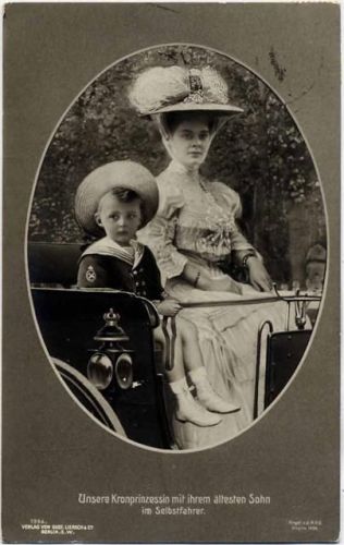 Kronprinzessin mit Ihrem Sohn,Gustav Liersch & Co AKU1 Adel 1909
