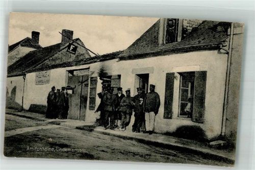 Amifontaine 1915 Feldpost WK I Inf.Div. Nr. 25 Lindemannstrasse Uniform