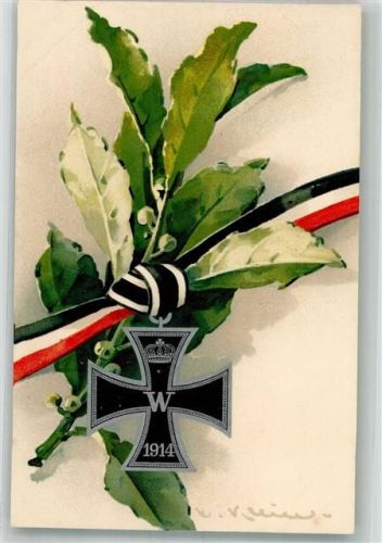 Serie 2089 Im Schmuck des Eisernen Kreuzes sign. Klein, C. Patriotik WK I