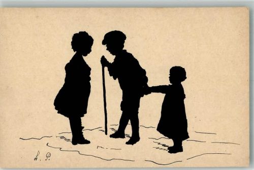 1921 Silhouetten Kinder Original