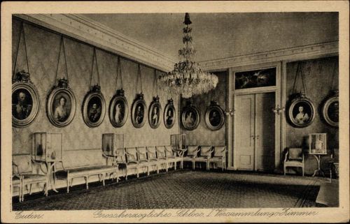 um 1920/30 Eutin, Großherzogliches Schloß, Versammlungs Zimmer,Jens Fissau AKU1