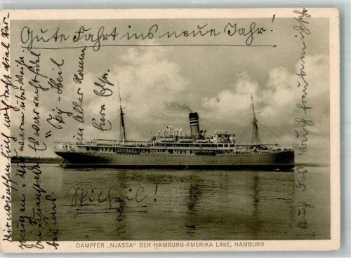 1931 Dampfer Njassa Hamburg-Amerika Linie Sonderfahrt nach Helgoland