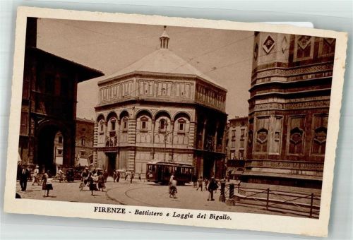 Firenze Straßenbahn Battistero Loggia del Bigallo