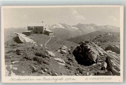 Padasterjochhaus 1926 Hüttenstempel