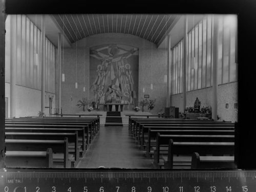 35423 W6302 Lich , Hess GLASNEGATIV Kath. Kirche