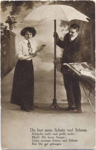 1918 Spruch-AK, Mann und Frau, 0360