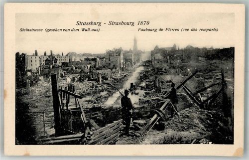 67000 Strasbourg Straßburg Foto AK Steinstrasse 1870