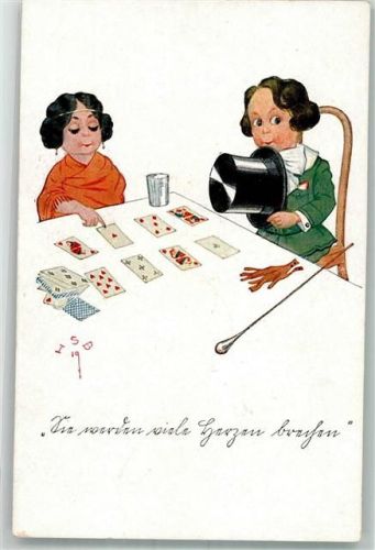 sign. HSB Herbert Schultz Herschau Kartenspiel Würfel Verlag Neue Meister Nr. 441