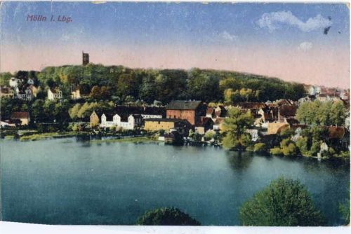 23879 W2410 Mölln 1924 - Mölln, Panorama mit See,Ottmar Zieher AKU2