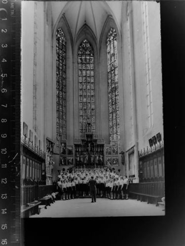 42853 W5630 Remscheid GLASNEGATIV Kinderchor