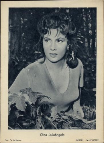 um 1955 Gina Lollobrigida, Per La Stampa Nr. III/18/211 Ag 62/55/DDR,Perla Stampa