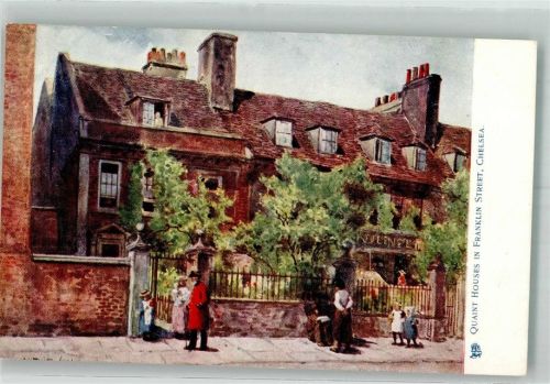 Oilette Postcard 6170 Quaint Houses in Franklin Street Chelsea