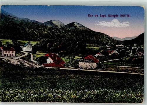 Ban-de-Sapt 1916 Feldpost WK I 1.mob.Ldst.Inf.Btl.Augsburg 4. Komp.