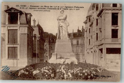 Reims Kriegerdenkmal 132. und 332. Regiment der Infanterie 1914-1918
