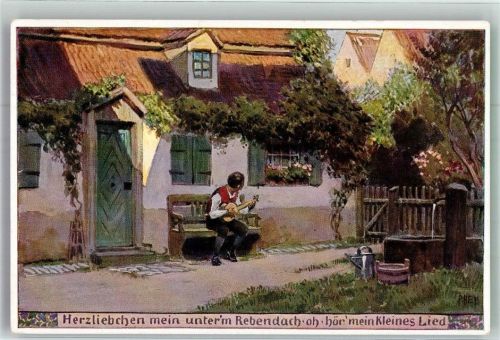 Volksliederkarten Nr. 95 Herzliebchen mein unter`m Rebendach Verlag VDA