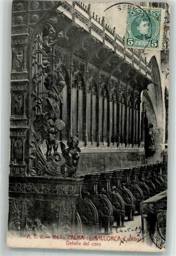 Palma 1909 Kathedrale Chor Marke bildseitig