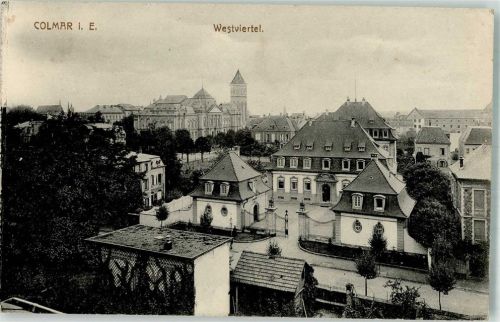 Colmar 1915 Westviertel Feldpost WK I K.Württ.Reserve-Lazarett