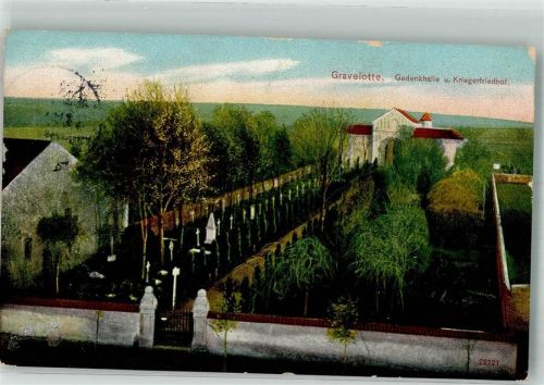 Gravelotte 1913 Friedhof Gedenkhalle