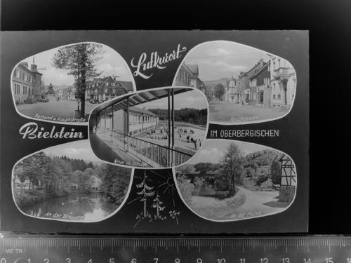 51674 W5276 Bielstein , Rheinl GLASNEGATIV Mehrfachbildkarte