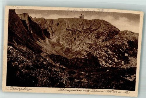 Schneegruben Baude 1926 Foto AK Riesengebirge