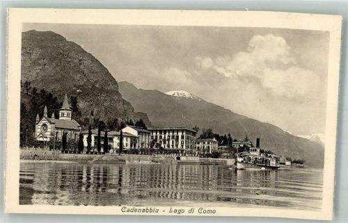 Cadenabbia Hotel Kirche Dampfschiff Lago di Como