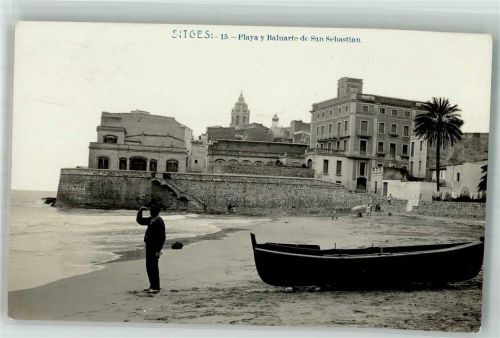 Sitges Schwimmbad Strand