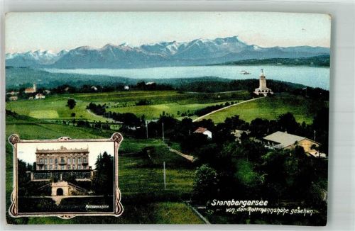Berg 1916 Rottmannshöhe Bismarck-Denkmal mit Alpenpanorama Verlag Zieher, Ottmar