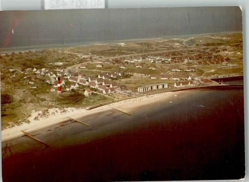 W2285 Kampen (Sylt) Luftaufnahme Nordseebad Hörnum, Leuchtturm Leuchtturm FOTO KEINE AK