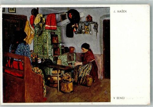 Domazlice sign. Masek, J. Tracht Ofen Ort lt. Verlag