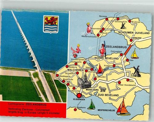 Vlissingen Fliegeraufnahme Verbindung Zierikzee-Colijnsplaat
