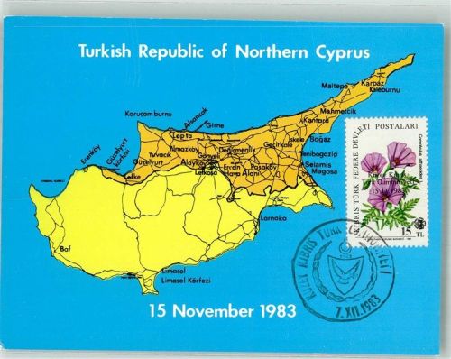 Nicosia Nord- Zypern Türkisch Marke bildseitig