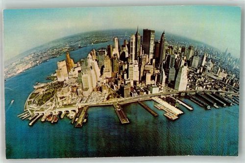 New York City Fliegeraufnahme Lower Manhattan skyline