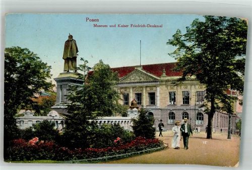 Posen 1915 Kaiser Friedrich Denkmal Museum Feldpost WK I