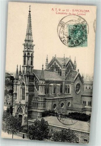Barcelona Kirche Convento de la Salesas Marke bildseitig