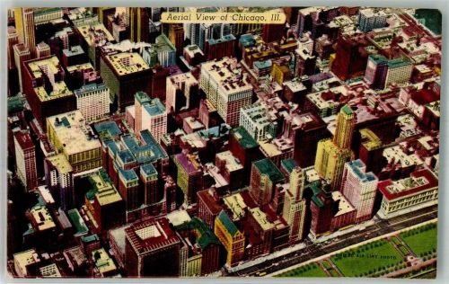 Chicago 1950 Fliegeraufnahme