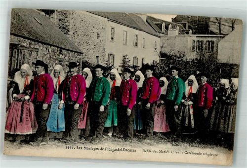 Quimper religiöse Braut-Zeromonie Tracht Ort lt. Fotograf