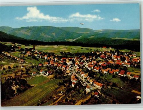 W7544 Dobel , Württ Luftaufnahme Zeppelin Zeppelin