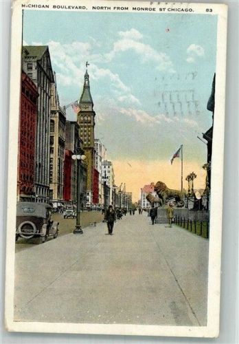 Chicago 1923 Auto Michigan Boulevard