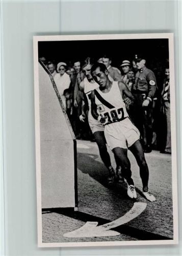 Marathonlauf Olympiade 1936 Sammelbild Band II Gr.57 AKU2 Olympiade 1936